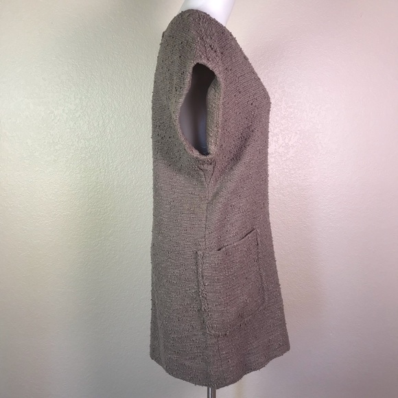 JILL STUART GREY WOVEN SHIRT DRESS - Picture 3 of 7